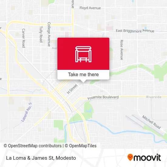 La Loma & James St map