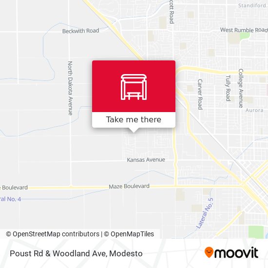 Poust Rd & Woodland Ave map