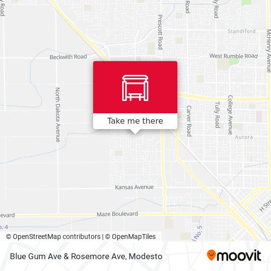 Mapa de Blue Gum Ave & Rosemore Ave