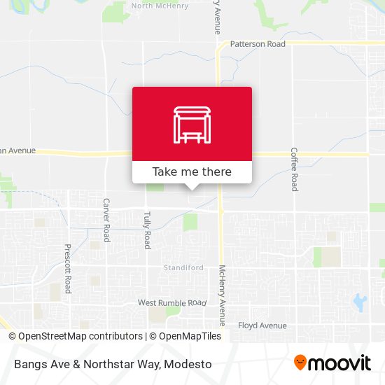 Mapa de Bangs Ave & Northstar Way