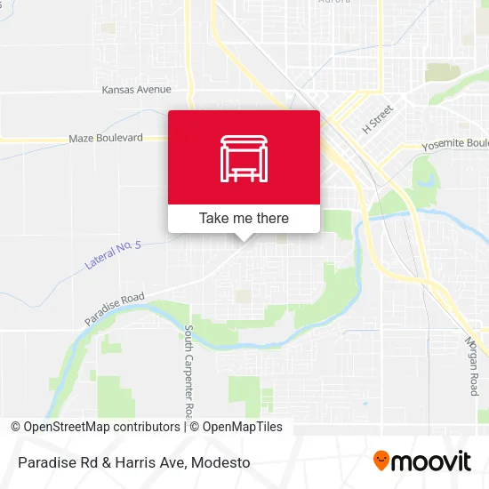 Mapa de Paradise Rd & Harris Ave