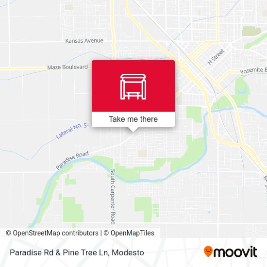 Paradise Rd & Pine Tree Ln map