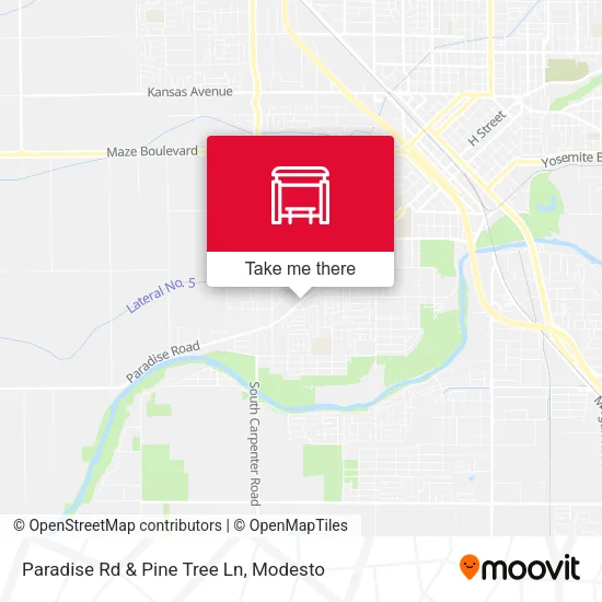 Mapa de Paradise Rd & Pine Tree Ln