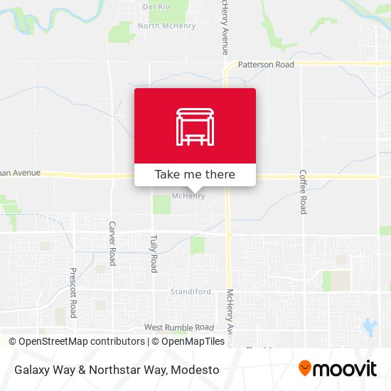 Galaxy Way & Northstar Way map