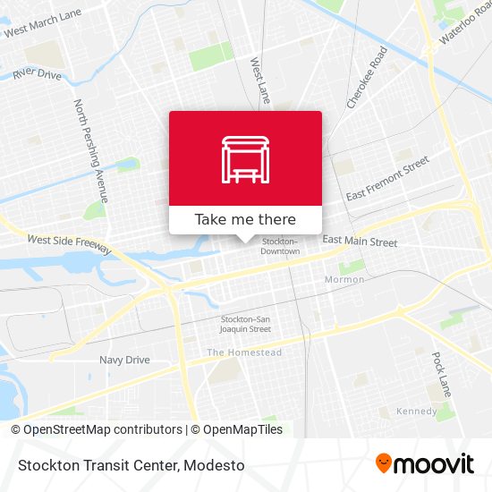 Mapa de Stockton Transit Center