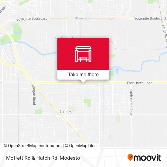 Mapa de Moffett Rd & Hatch Rd