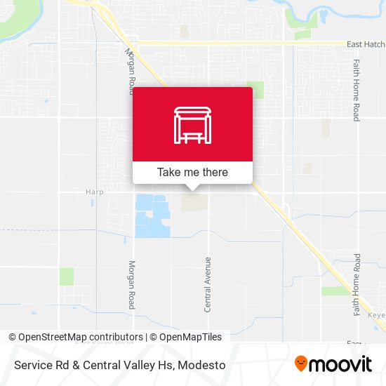 Mapa de Service Rd & Central Valley Hs