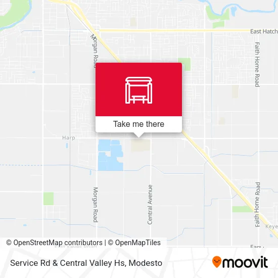 Mapa de Service Rd & Central Valley Hs