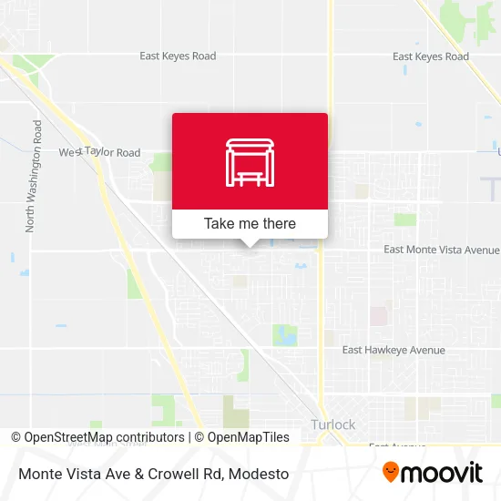 Mapa de Monte Vista Ave & Crowell Rd