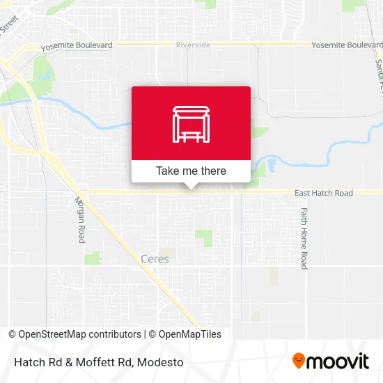 Mapa de Hatch Rd & Moffett Rd