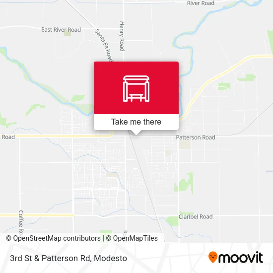 3rd St & Patterson Rd map