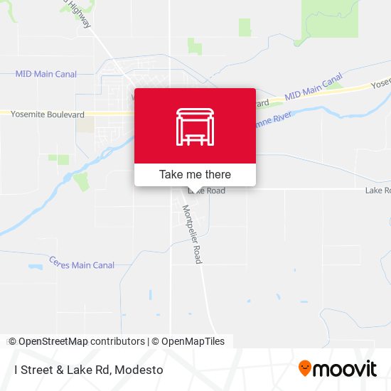 I Street & Lake Rd map