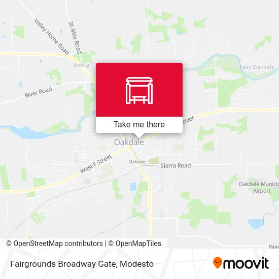 Mapa de Fairgrounds Broadway Gate
