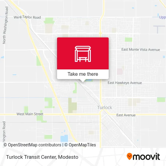 Turlock Transit Center map
