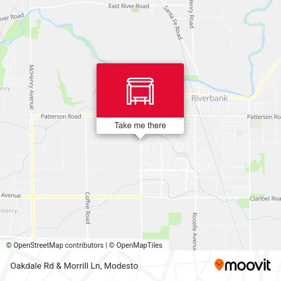 Mapa de Oakdale Rd & Morrill Ln