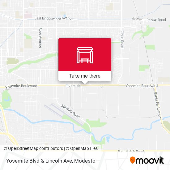 Yosemite Blvd & Lincoln Ave map