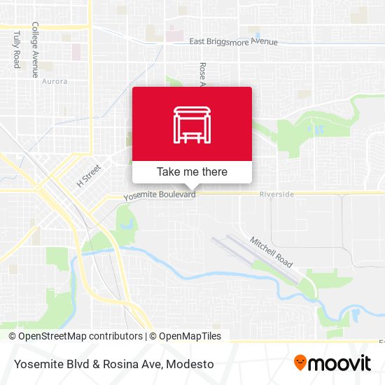 Yosemite Blvd & Rosina Ave map