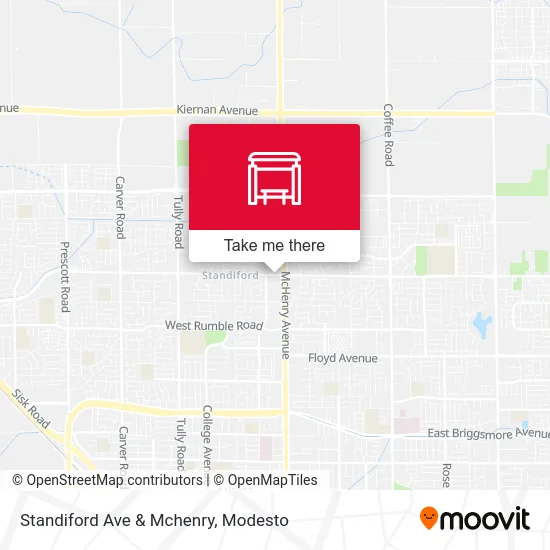 Standiford Ave & Mchenry map