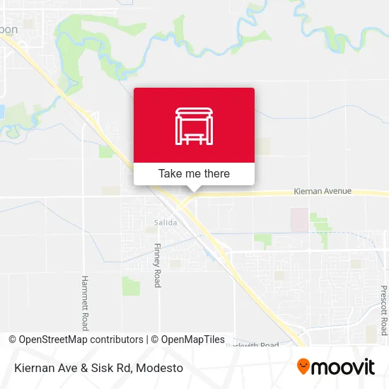 Mapa de Kiernan Ave & Sisk Rd