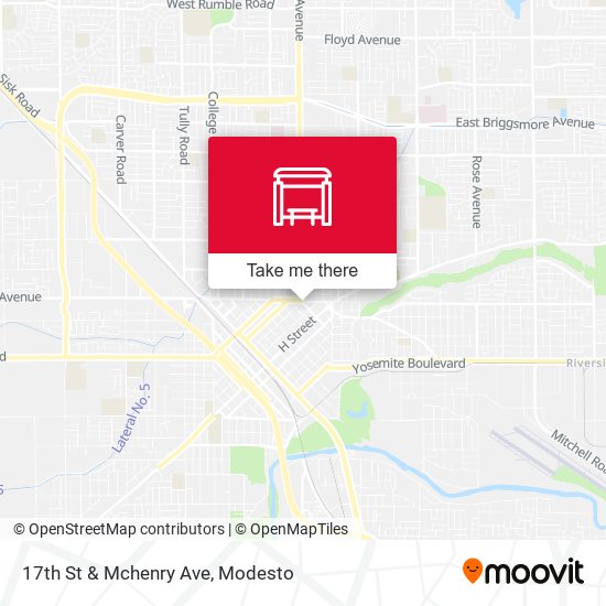 17th St & Mchenry Ave map