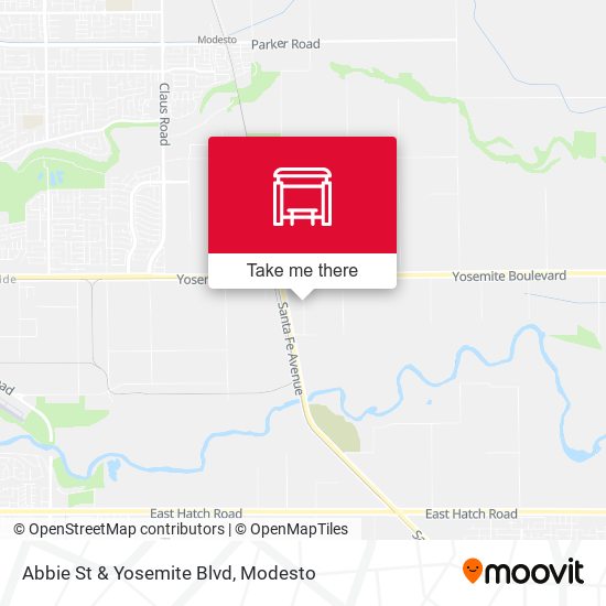 Abbie St & Yosemite Blvd map