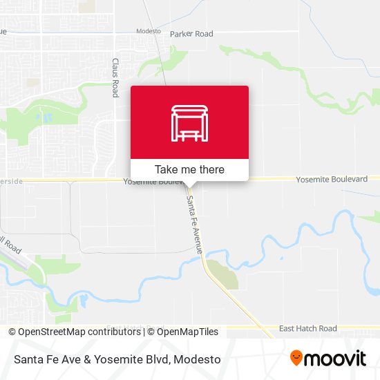 Santa Fe Ave & Yosemite Blvd map