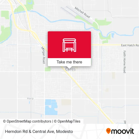 Mapa de Herndon Rd & Central Ave
