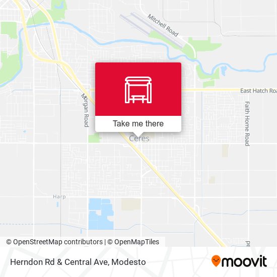 Herndon Rd & Central Ave map