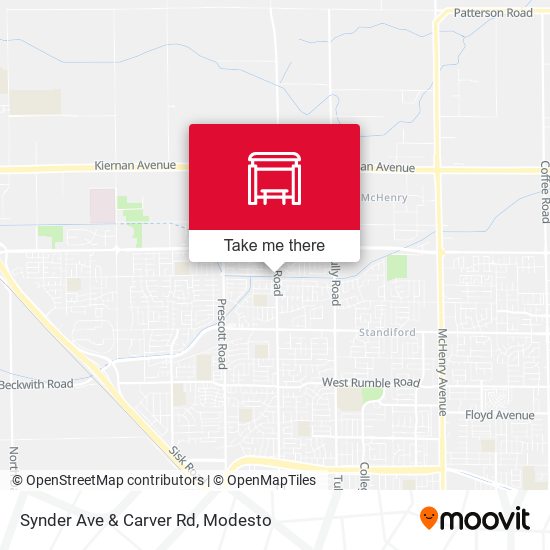 Synder Ave & Carver Rd map