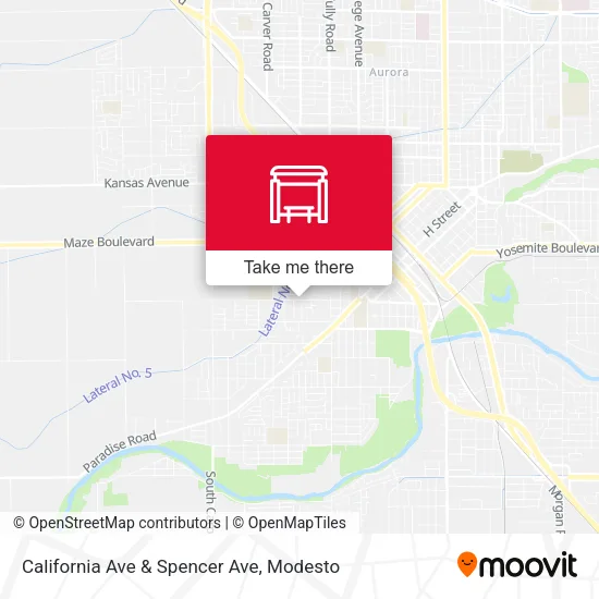California Ave & Spencer Ave map