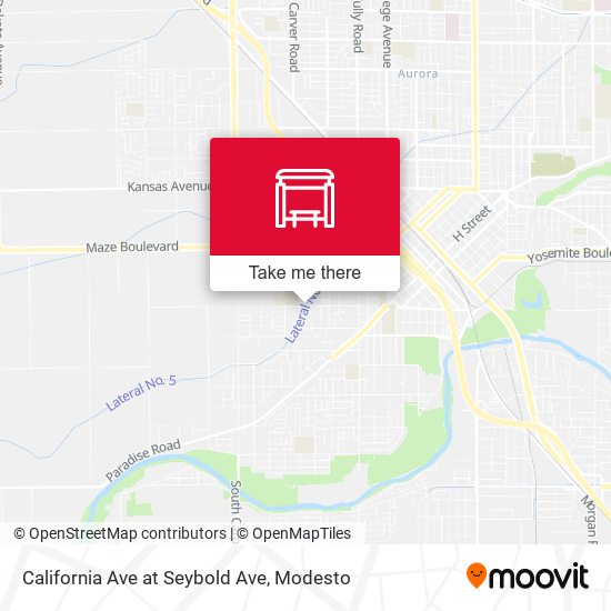 California Ave at Seybold Ave map