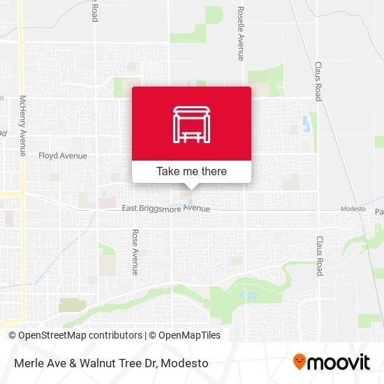 Merle Ave & Walnut Tree Dr map