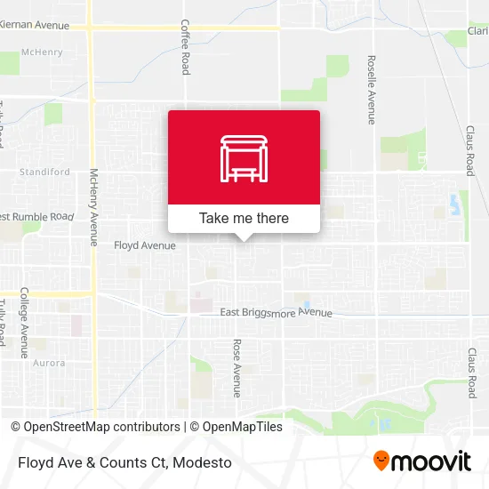 Floyd Ave & Counts Ct map