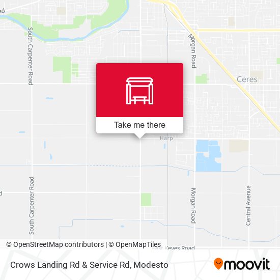 Crows Landing Rd & Service Rd map
