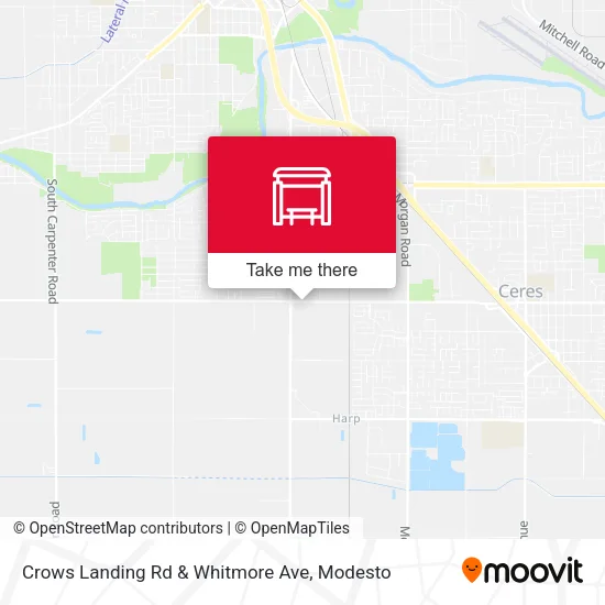Crows Landing Rd & Whitmore Ave map