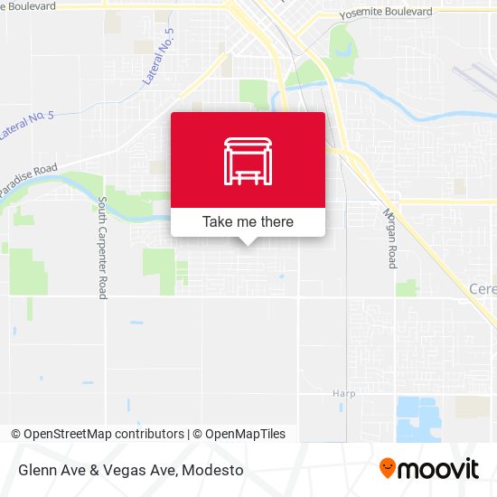 Glenn Ave & Vegas Ave map