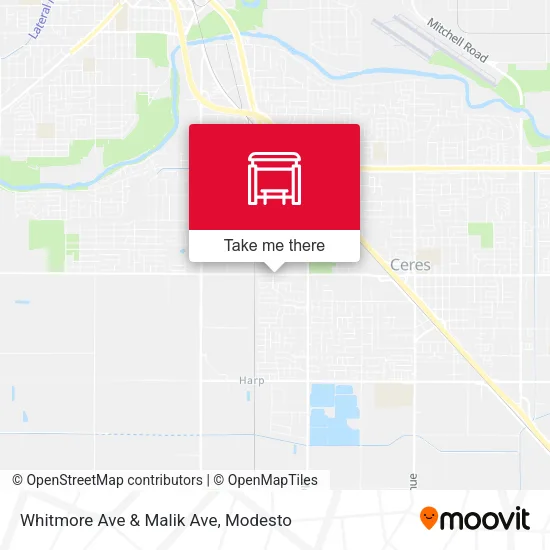 Mapa de Whitmore Ave & Malik Ave
