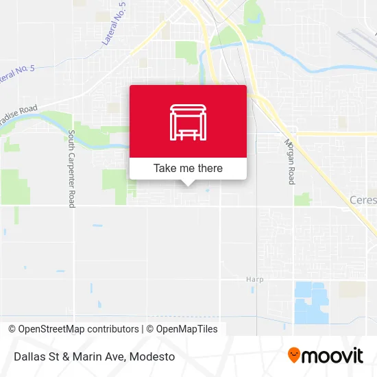 Dallas St & Marin Ave map