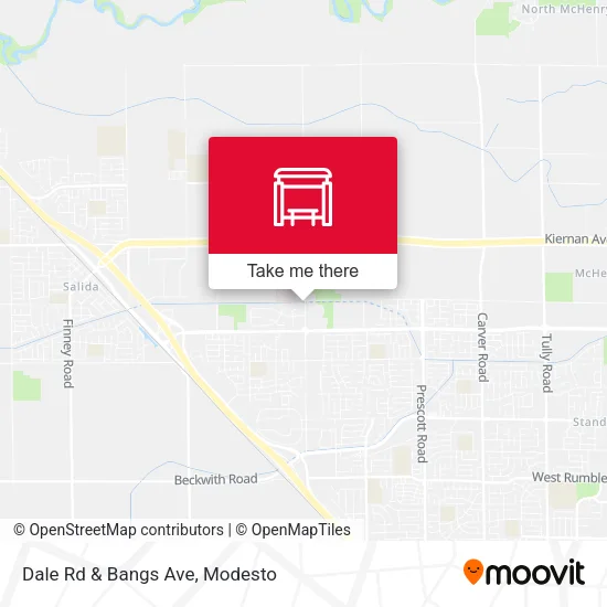 Mapa de Dale Rd & Bangs Ave
