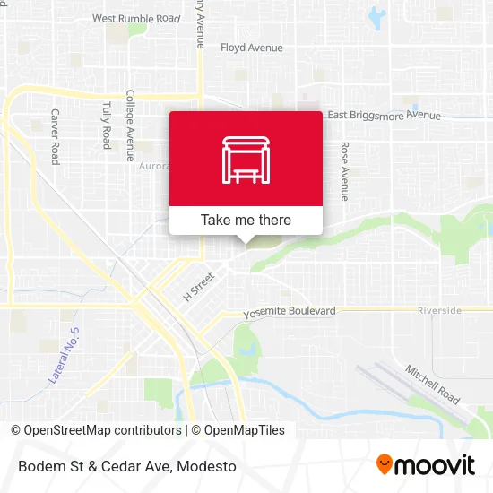 Mapa de Bodem St & Cedar Ave
