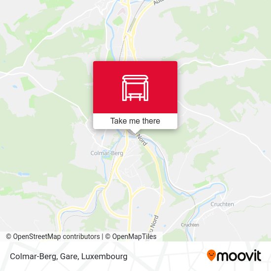 Colmar-Berg, Gare map