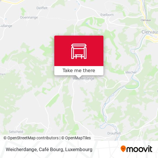 Weicherdange, Café Bourg map