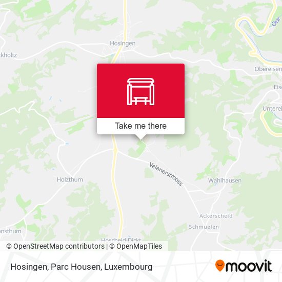 Hosingen, Parc Housen map