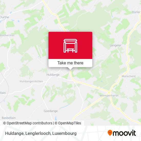 Huldange, Lenglerlooch map