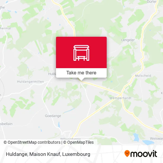 Huldange, Maison Knauf map