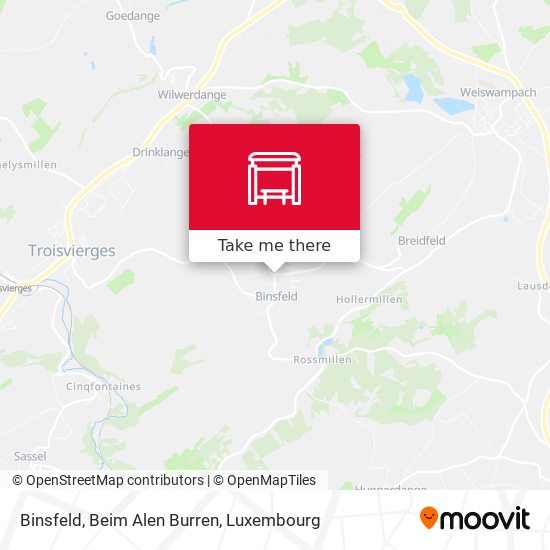 Binsfeld, Beim Alen Burren map