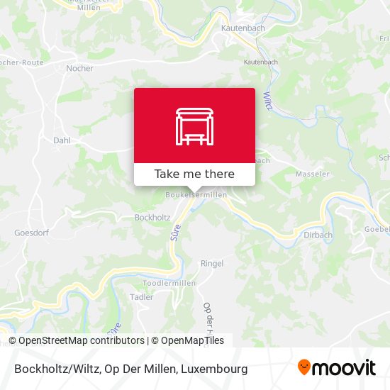 Bockholtz/Wiltz, Op Der Millen map
