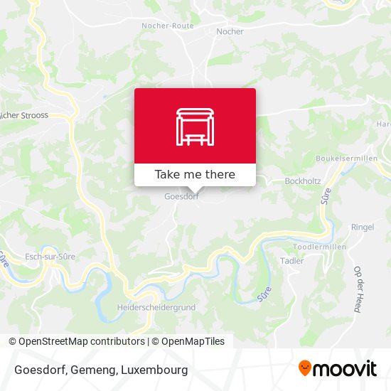 Goesdorf, Gemeng map