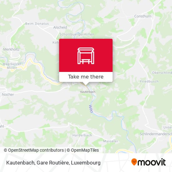 Kautenbach, Gare Routière map