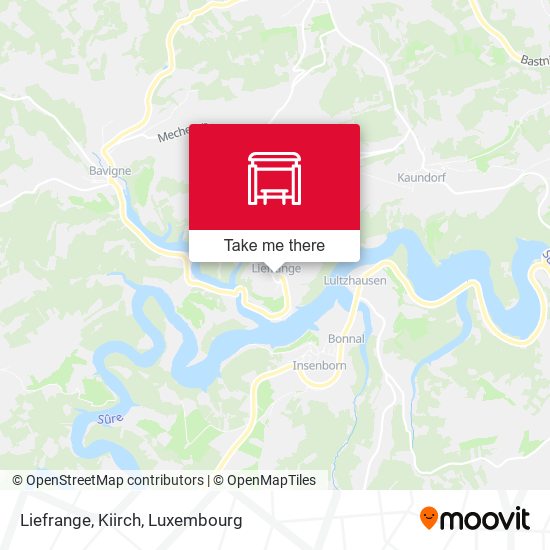 Liefrange, Kiirch map